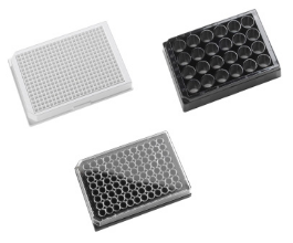 Porvair 24孔Krystal™黑色、白色透明底酶标板细胞板